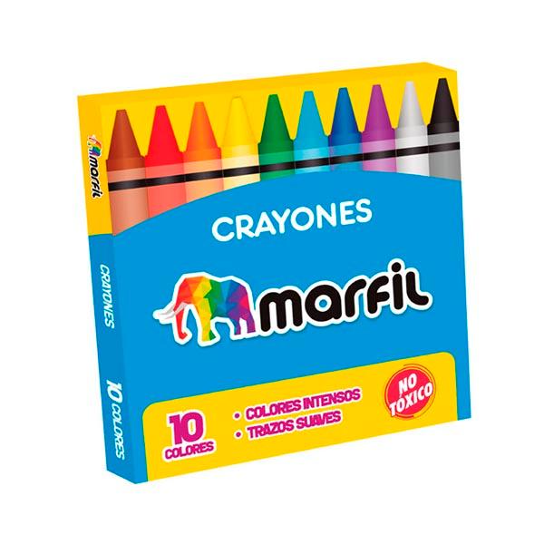 CRAYONES JUMBO MARFIL 10 COLORES